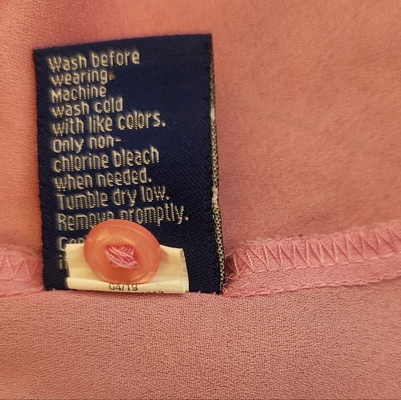 Apt. 9 Pleated Ruffle Neck Mauve Pink Sleeveless Shirt - Picture 9 of 14